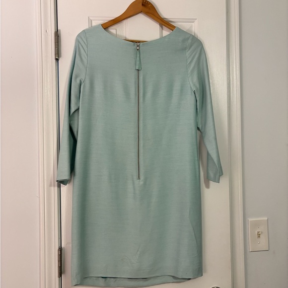 Boden Light Blue Embroidered Long Sleeve Dress - Picture 7 of 9